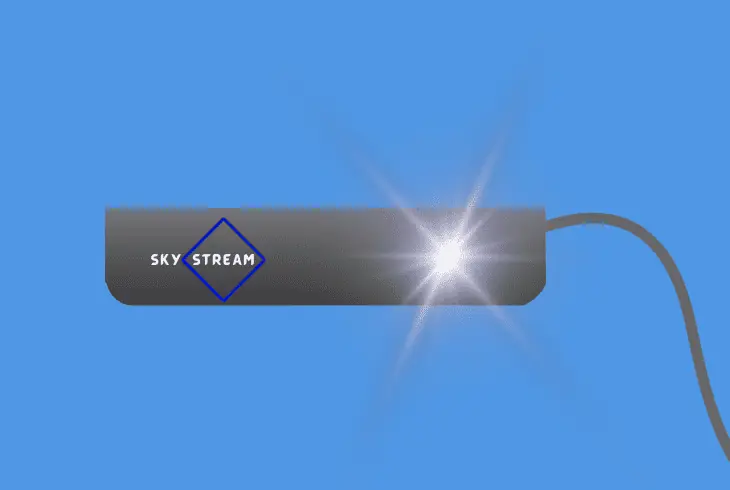 sky stream puck white light flashing reason