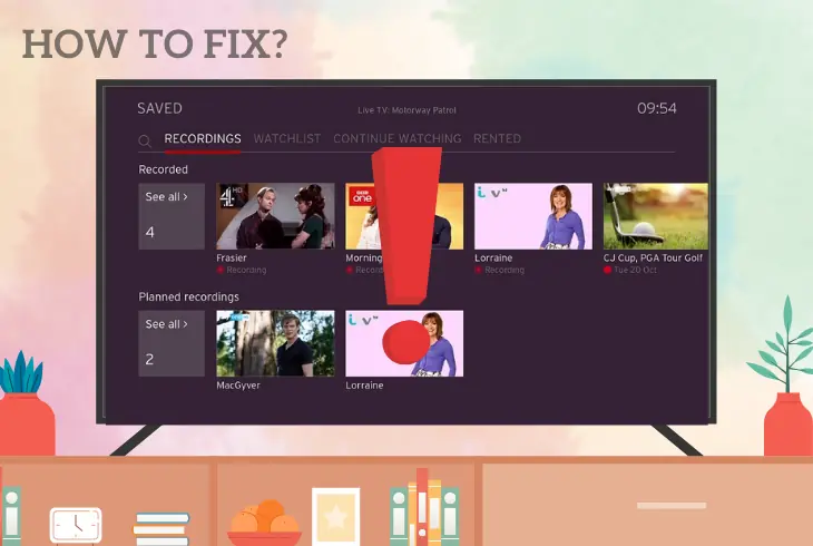 fix the virgin media 360 recording problems