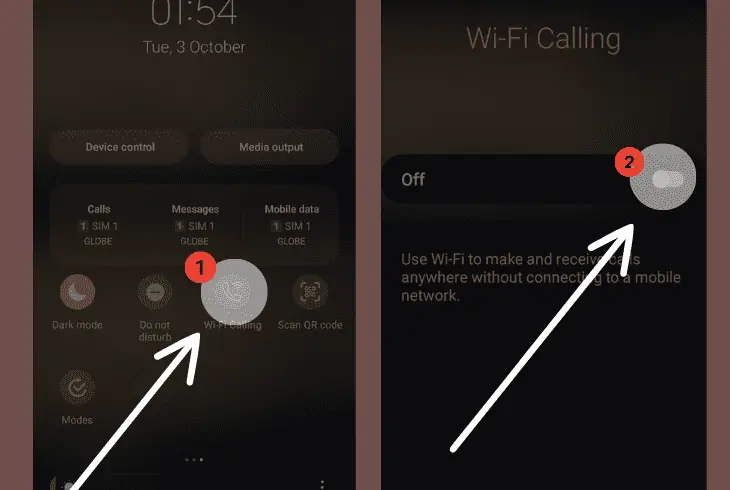 activate wi-fi calling on android