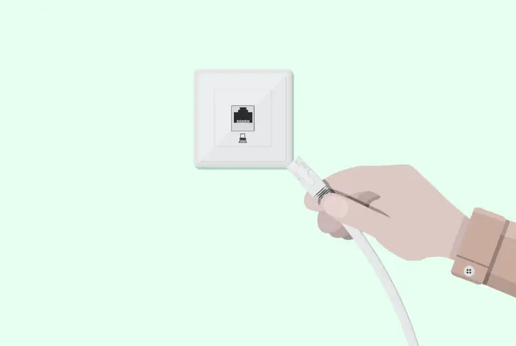 switch to a wired connection