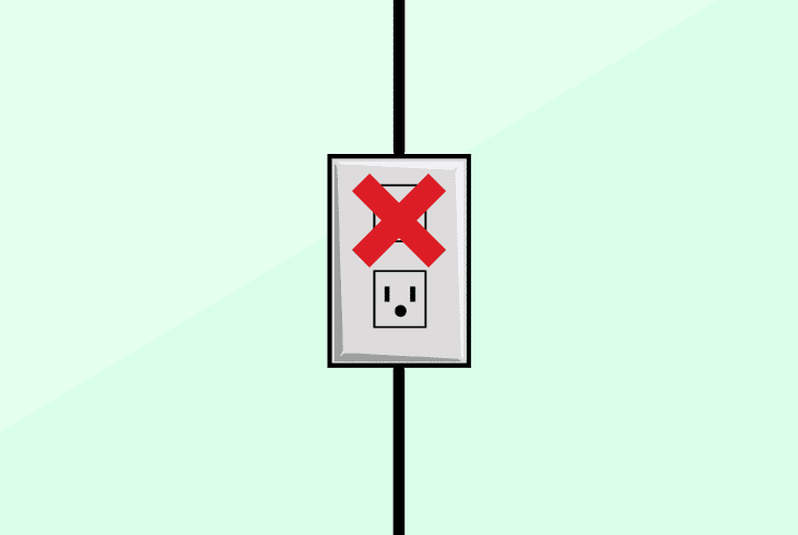 switch to a working power outlet