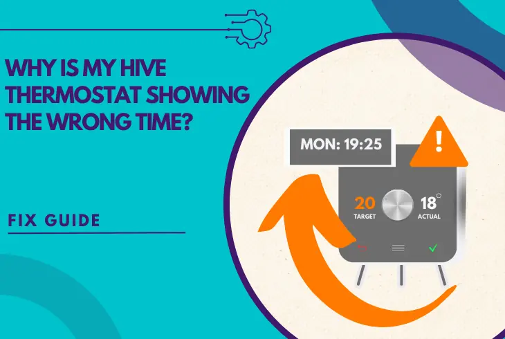 why is my hive thermostat showing the wrong time