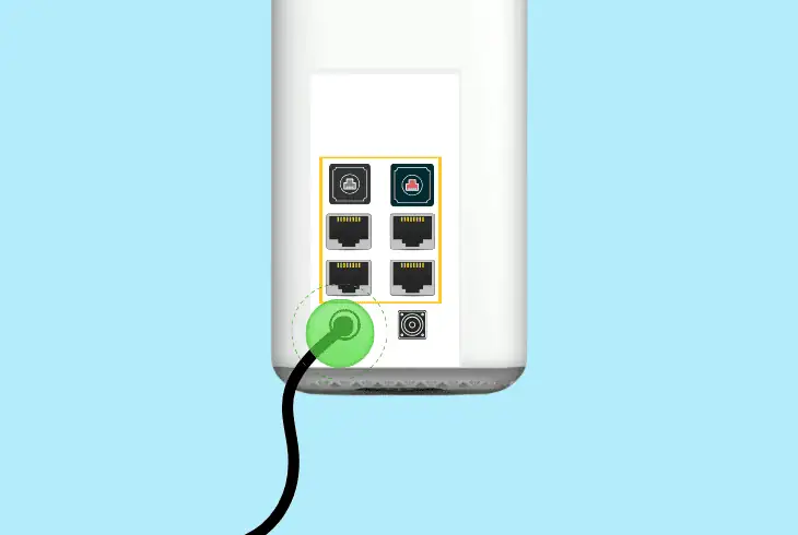 disconnect the xfi service cable