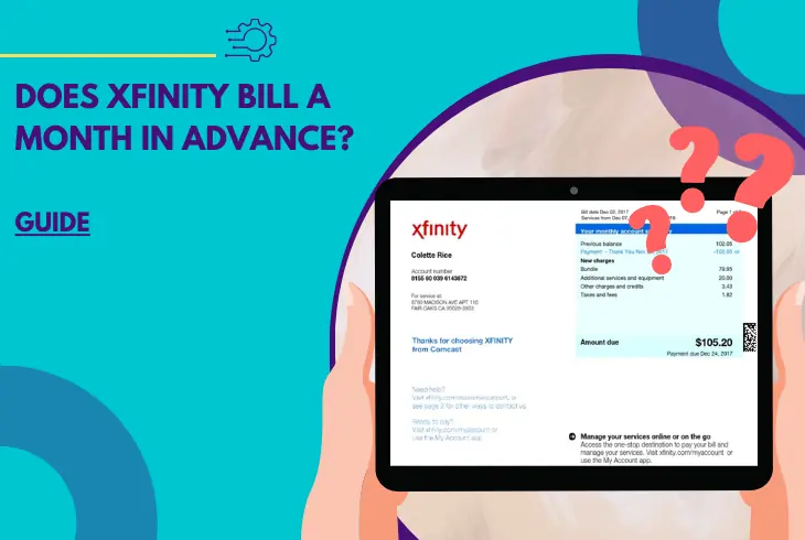 does xfinity bill a month in advance