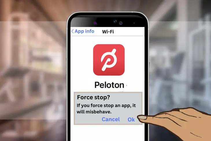 close the peloton app on your device