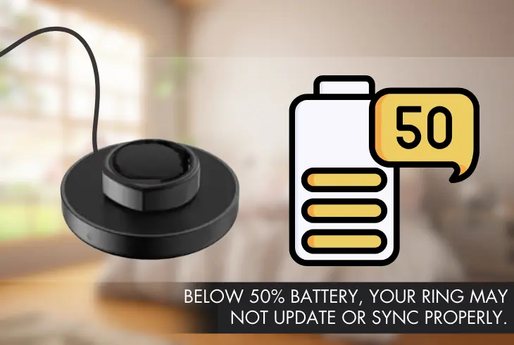 make sure your oura ring is charged up