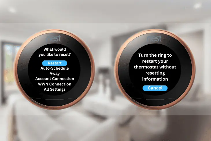 restarting nest thermostat