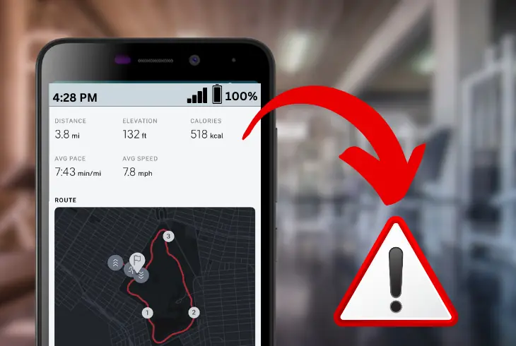 my peloton app not tracking distance