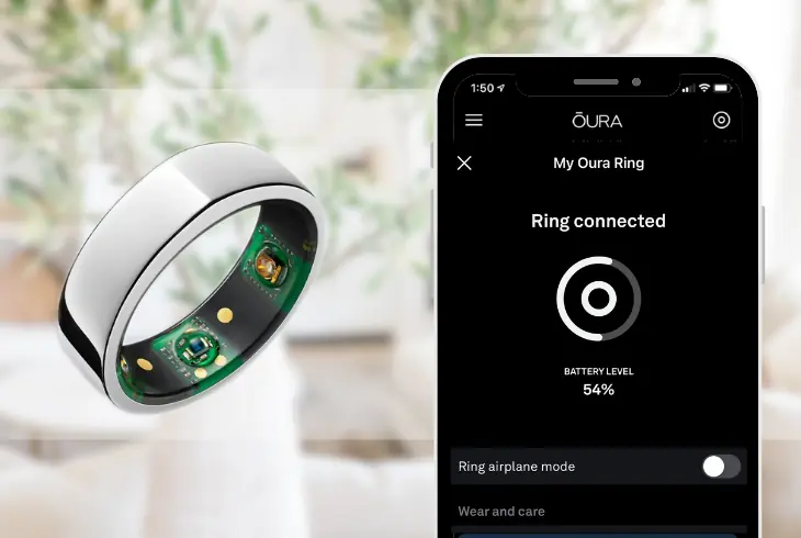 checking the battery of your oura ring