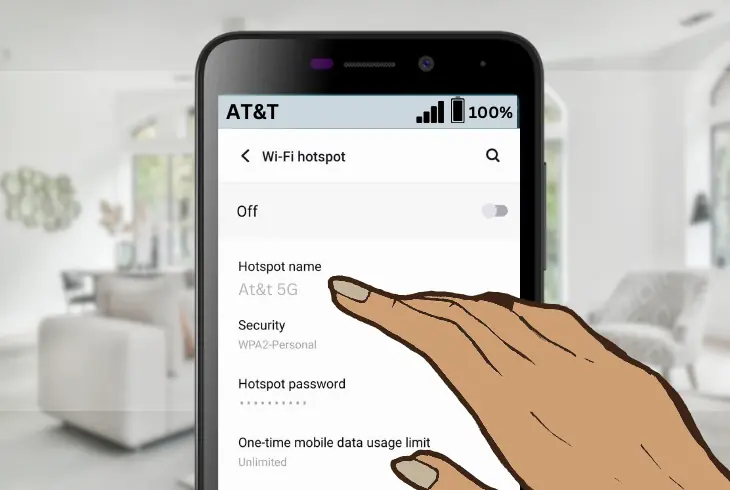 changing the default hotspot name and password