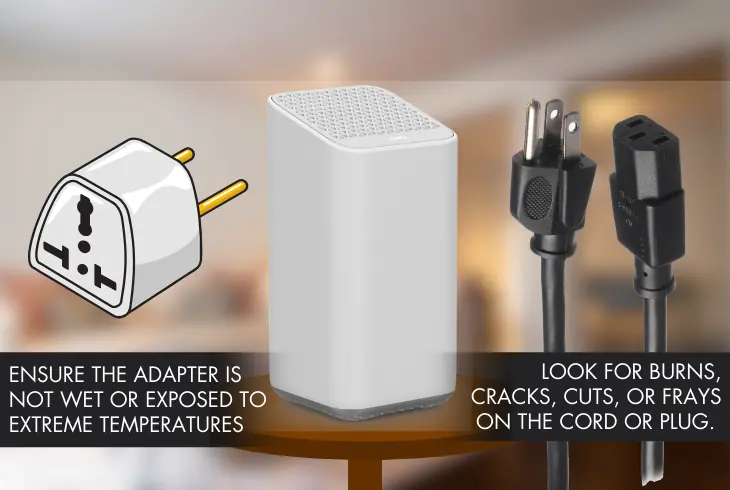 checking the power adapter