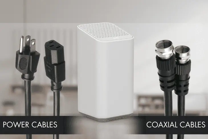 checking the power and coaxial cables on your gateway