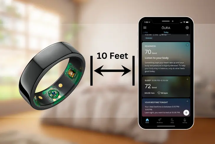 keeping your oura ring and phone close
