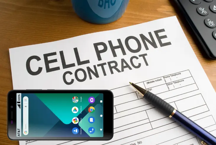 the phone must not be under contract