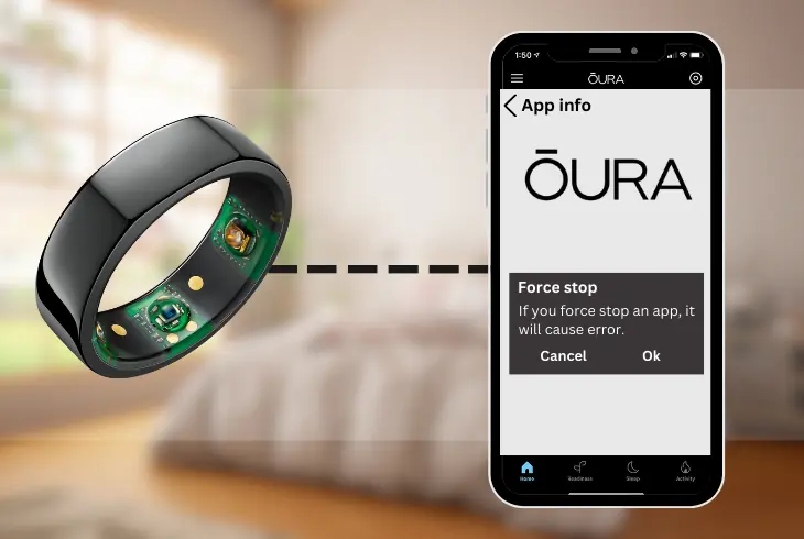 force stop the oura app