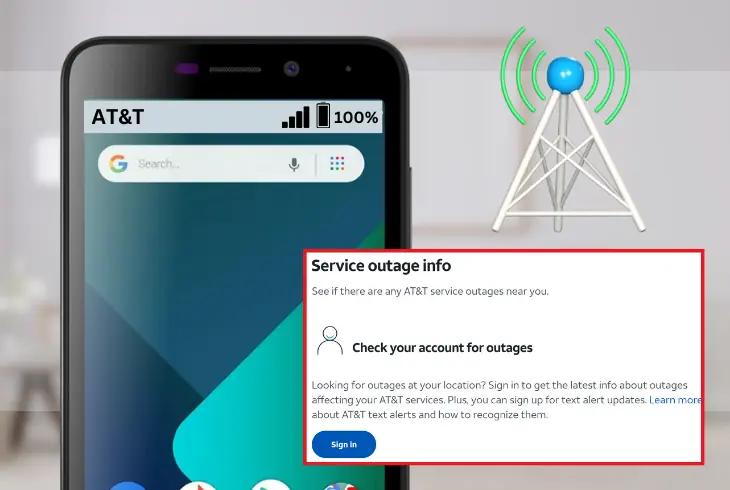 verifying at&t network outages in your area