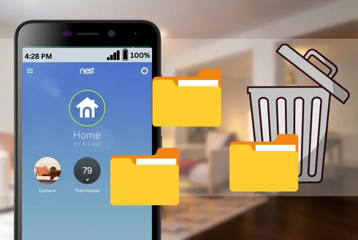 clearing the nest app’s temporary files