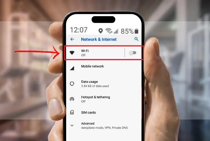 switching off wifi to avoid interference