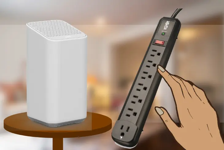 using a surge protector