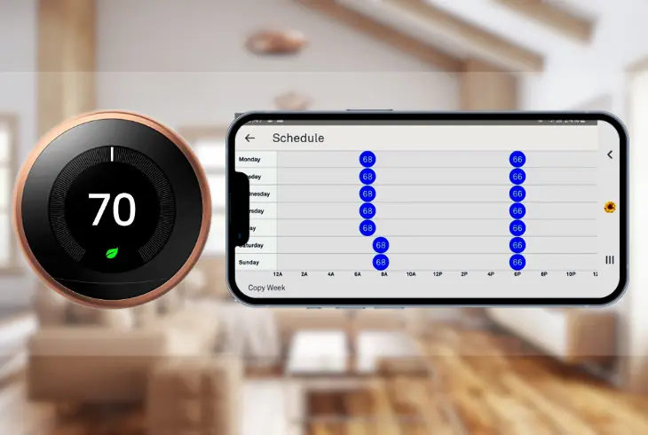 verifying your thermostat’s schedule