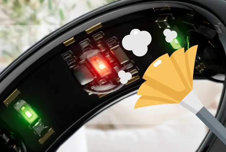 cleaning the sensors on your oura ring