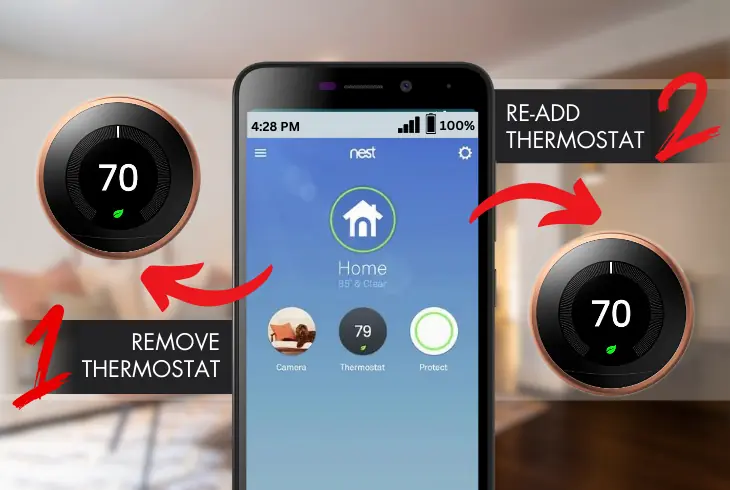 removing your thermostat from the app