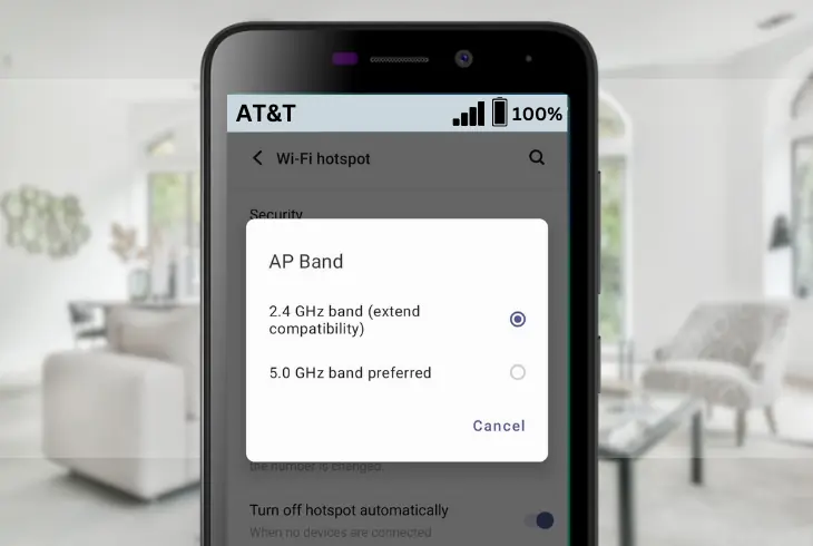 setting your hotspot device to dual band