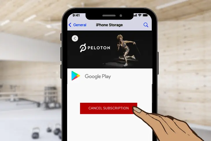 canceling peloton through the store you subscribed