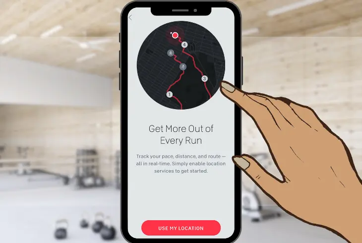 enabling location service for the peloton app