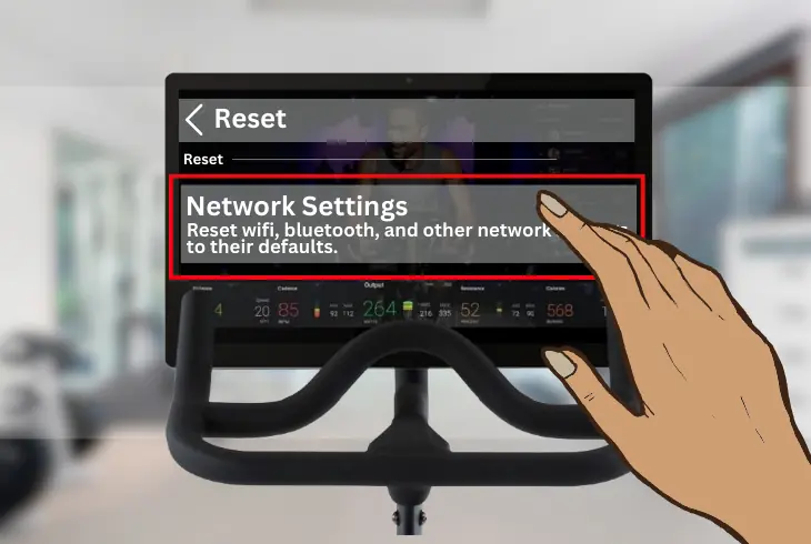 resetting your peloton’s network settings
