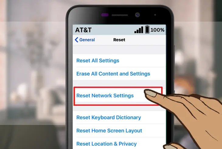 resetting your phone’s network settings