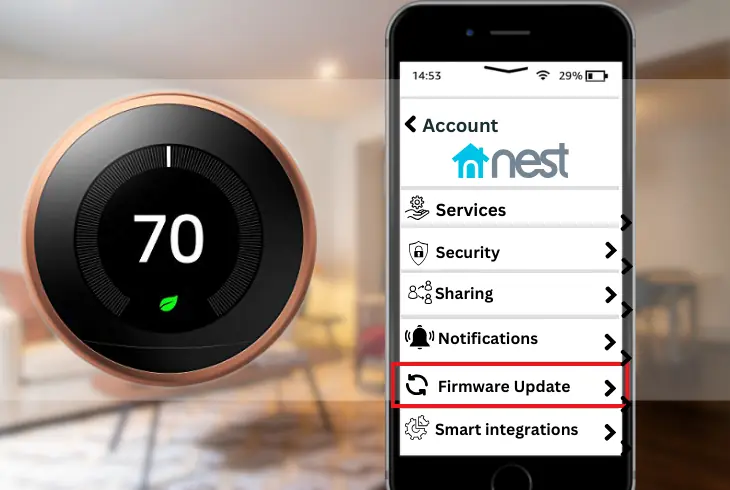updating your nest thermostat firmware