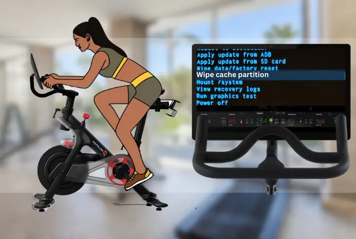 wiping the cache partition of your peloton bike