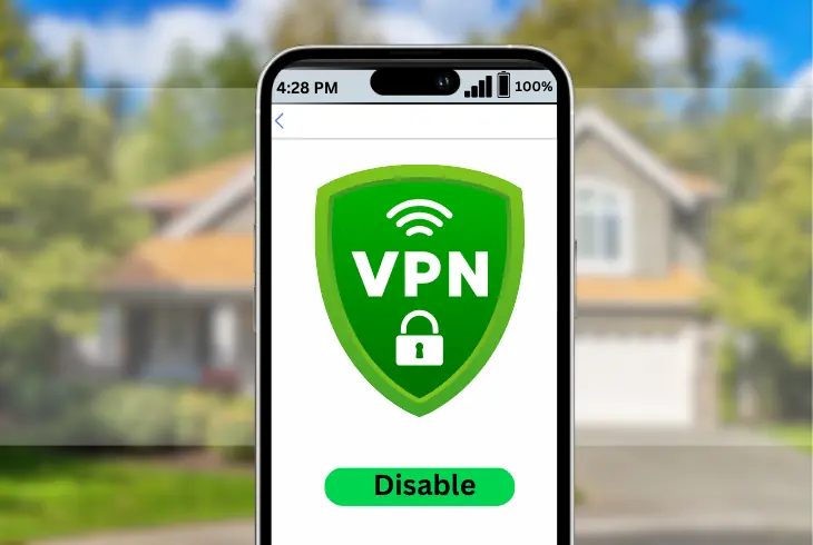 disabling vpn connection on your device