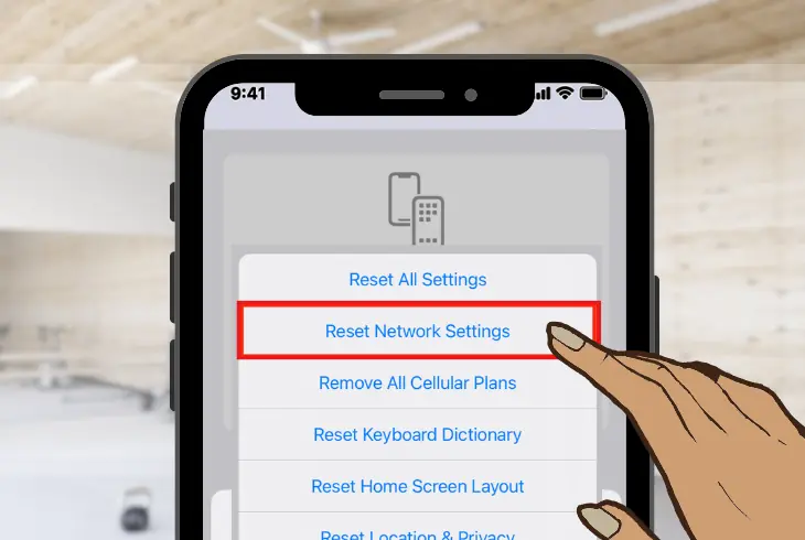 resetting your phone’s network settings