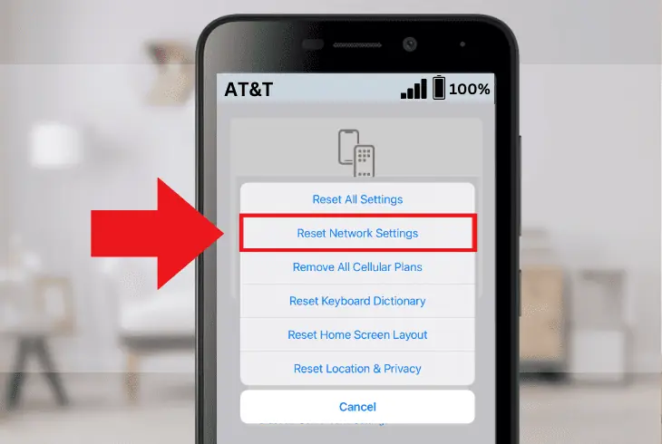 resetting your phone’s network settings