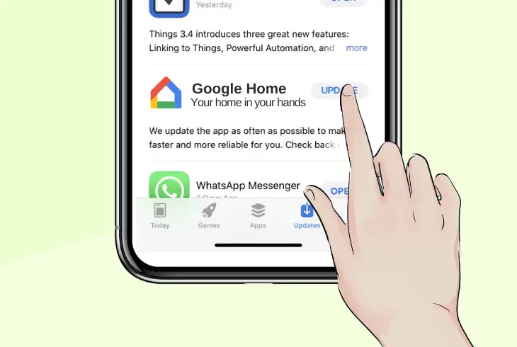 update google home app on apple’s ios