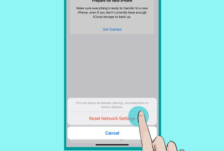 restore network settings on apple’s ios