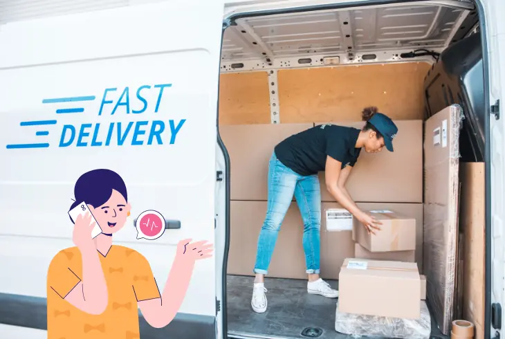 arrange pick up and delivery