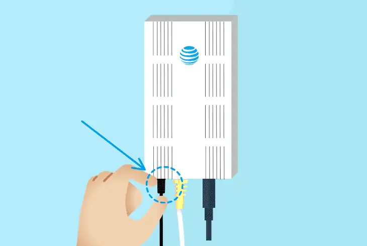 power cycle the at&t service box