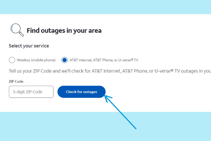 check for at&t service outage