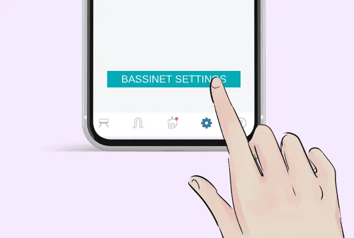 check the bassinet’s settings