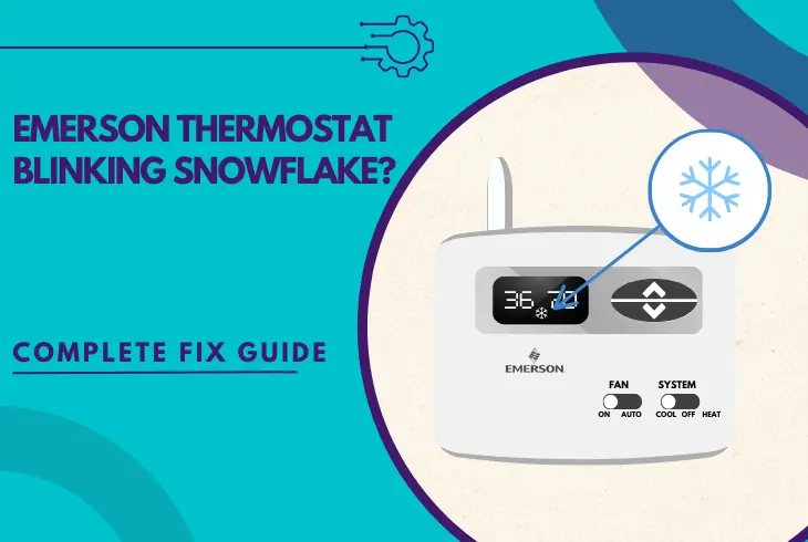 emerson thermostat blinking snowflake