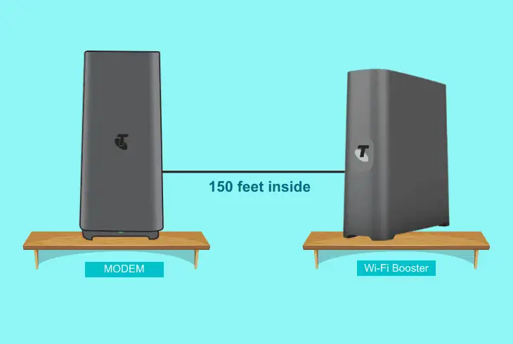 shorten booster’s wi-fi distance