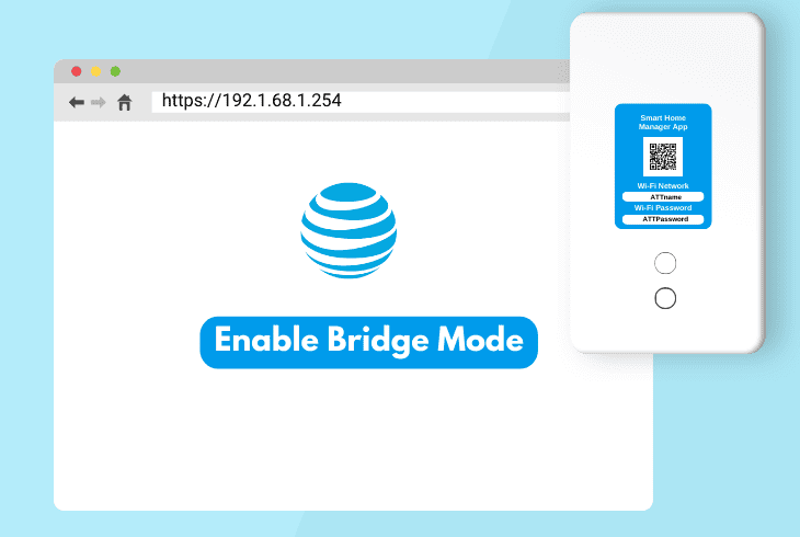 enable the at&t bridge mode