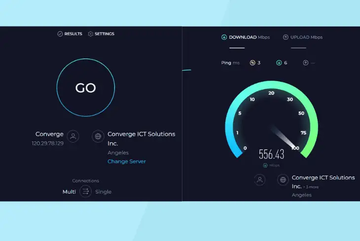 test your broadband setup