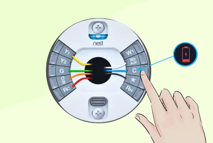 nest thermostat c wire not getting power