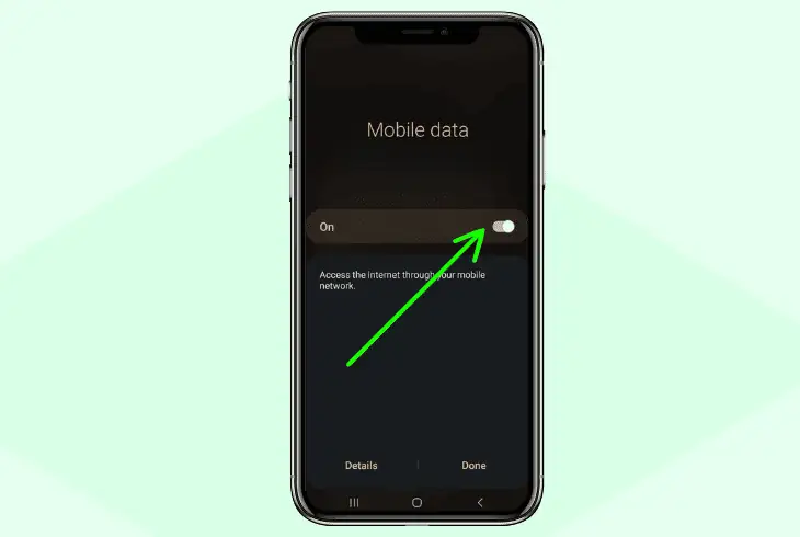 check mobile device’s cellular connectivity