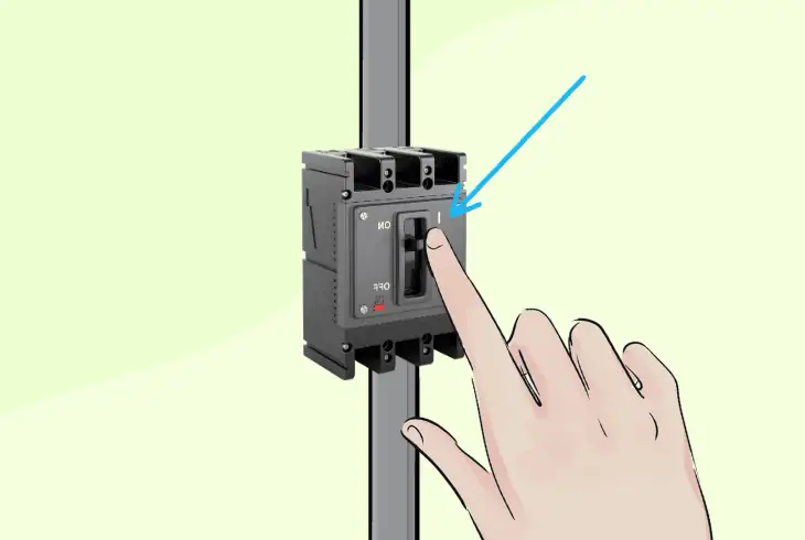 reset the circuit breaker’s power