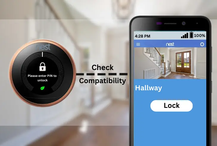 lock nest thermostat from app